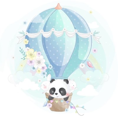 постеры Панда на шаре