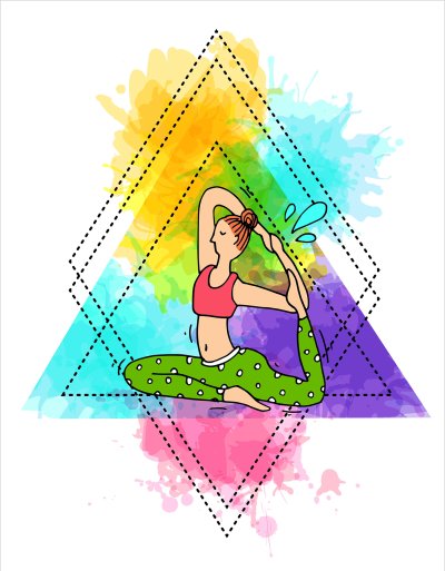 постеры Поза йоги