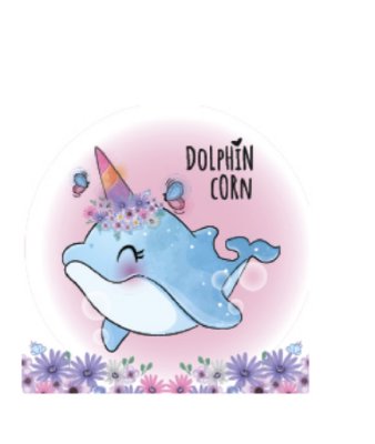 постеры Дельфин единорог